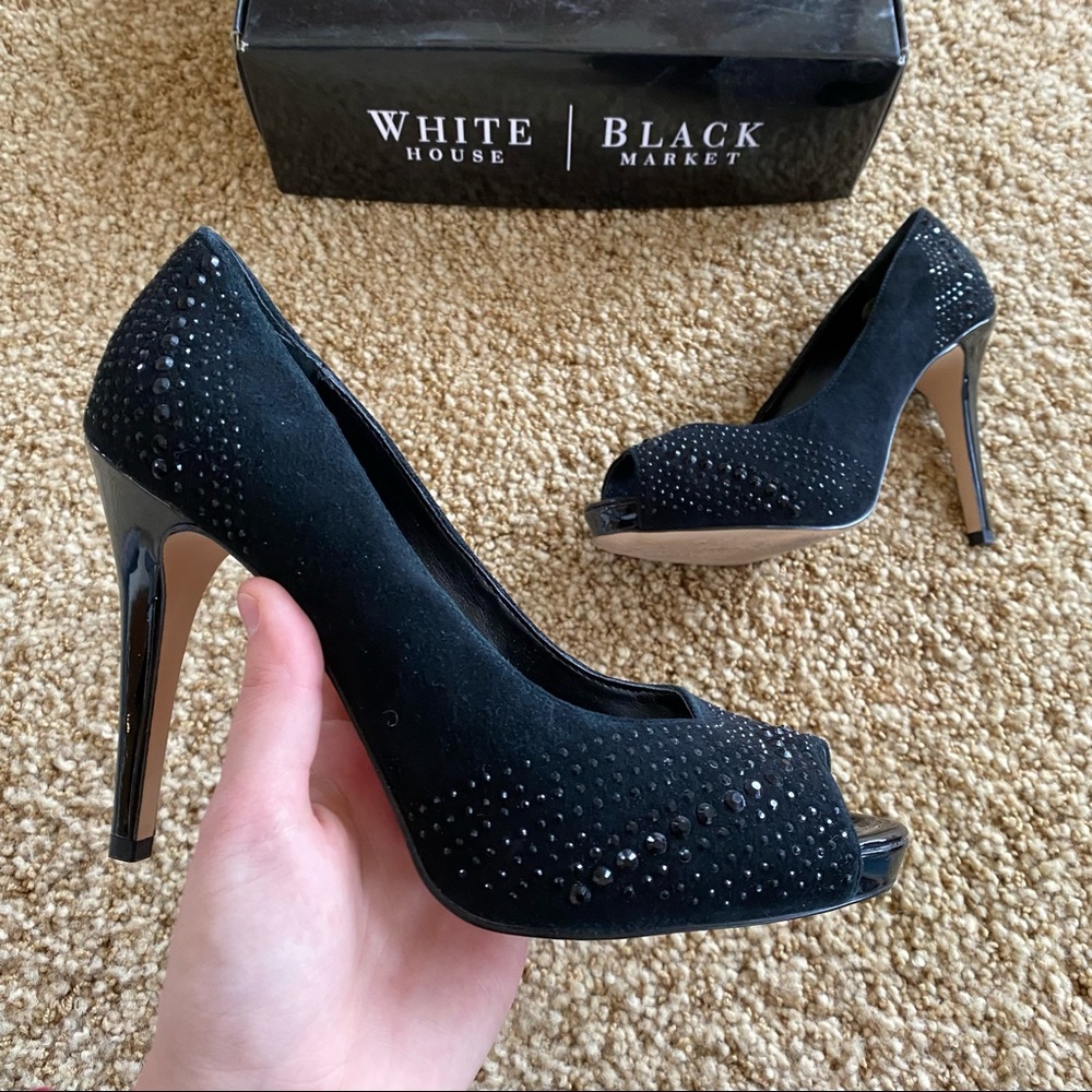 WHBM embellished heels